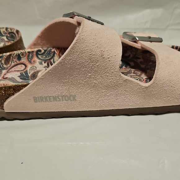 Birkenstock Blush Sandals with Floral Insole - Picture 2 of 9